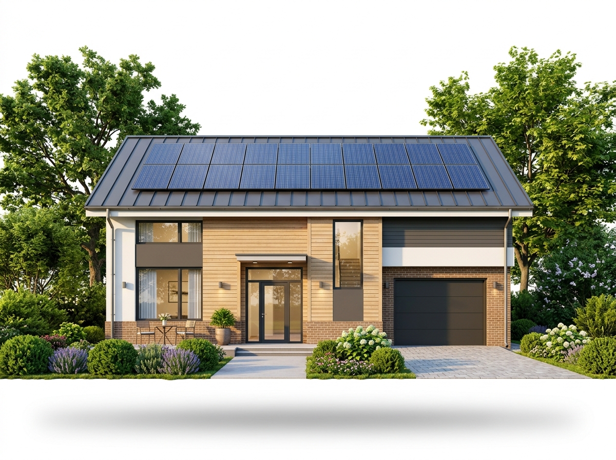 Luxury 3D Independent Residence Rooftop Solar